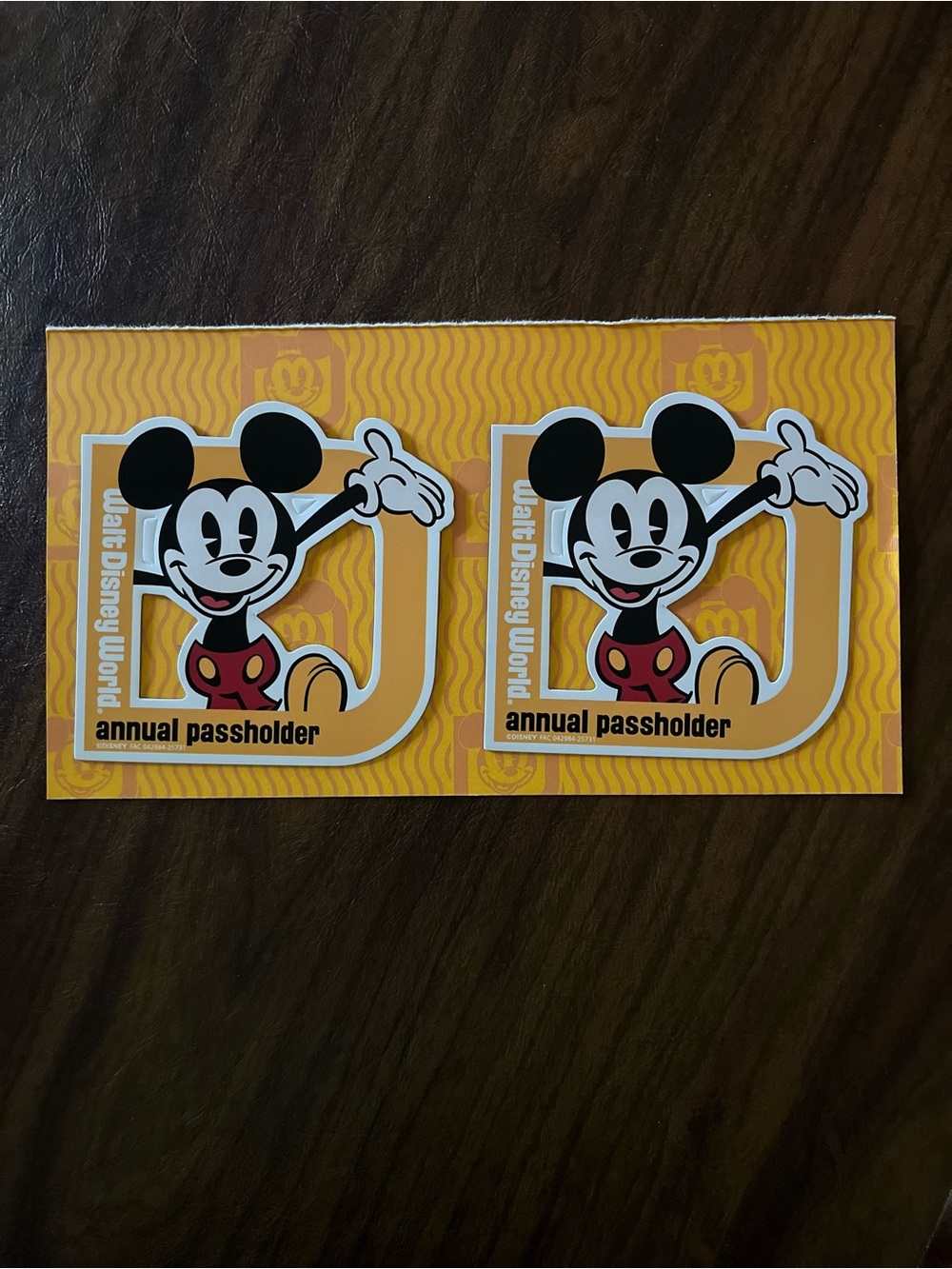 New Walt Disney World Annual Passholder Magnets (Set of 2) - Mickey Mouse